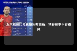 五大联赛比分直播实时更新，精彩赛事不容错过