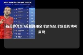新英体育2025英超直播全球顶级足球盛宴的精彩呈现