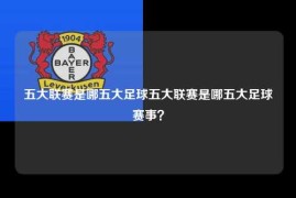 五大联赛是哪五大足球五大联赛是哪五大足球赛事？