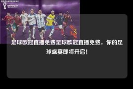 足球欧冠直播免费足球欧冠直播免费，你的足球盛宴即将开启！