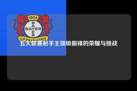 五大联赛射手王顶级前锋的荣耀与挑战