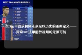 2025法甲回放视频未来足球历史的重新定义——探索2025法甲回放视频的无限可能