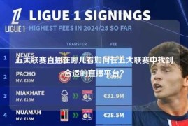 五大联赛直播在哪儿看如何在五大联赛中找到合适的直播平台？