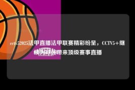 cctv52025法甲直播法甲联赛精彩纷呈，CCTV5+继续为球迷带来顶级赛事直播