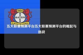 五大联赛预测平台五大联赛预测平台的崛起与挑战