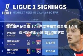 西甲第四轮皇家社会vs巴塞罗那直播皇家社会迎战巴塞罗那，激情四溢的对决