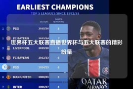 世界杯五大联赛直播世界杯与五大联赛的精彩纷呈