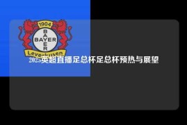 2025英超直播足总杯足总杯预热与展望