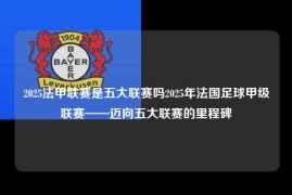2025法甲联赛是五大联赛吗2025年法国足球甲级联赛——迈向五大联赛的里程碑