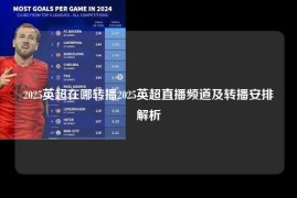 2025英超在哪转播2025英超直播频道及转播安排解析