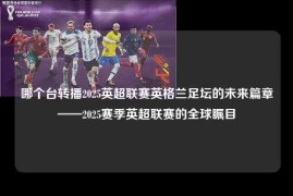 哪个台转播2025英超联赛英格兰足坛的未来篇章——2025赛季英超联赛的全球瞩目