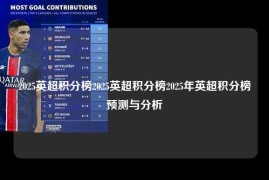 2025英超积分榜2025英超积分榜2025年英超积分榜预测与分析