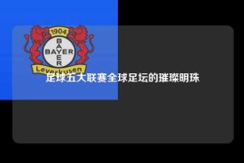 足球五大联赛全球足坛的璀璨明珠