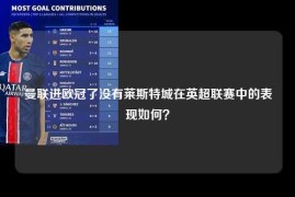 曼联进欧冠了没有莱斯特城在英超联赛中的表现如何？