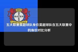 五大联赛英超球队身价英超球队在五大联赛中的身价对比分析