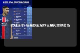 欧冠足球2 巨星欧冠足球巨星闪耀绿茵场