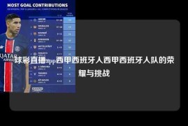球彩直播app西甲西班牙人西甲西班牙人队的荣耀与挑战