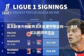 五大联赛外围官网五大联赛外围官网——全球足坛的顶级平台