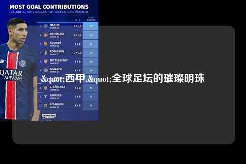 "西甲,"全球足坛的璀璨明珠第1张-五大联赛直播-五大联赛赛程时间表-五大联赛排名积分榜