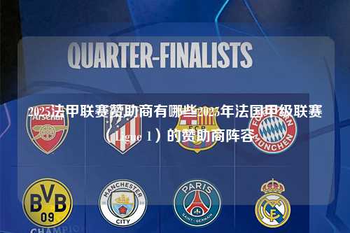 2025法甲联赛赞助商有哪些2025年法国甲级联赛（Ligue 1）的赞助商阵容第1张-五大联赛直播-五大联赛赛程时间表-五大联赛排名积分榜
