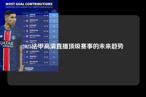 2025法甲高清直播顶级赛事的未来趋势第1张-五大联赛直播-五大联赛赛程时间表-五大联赛排名积分榜