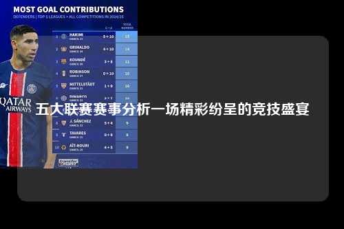五大联赛赛事分析一场精彩纷呈的竞技盛宴第1张-五大联赛直播-五大联赛赛程时间表-五大联赛排名积分榜