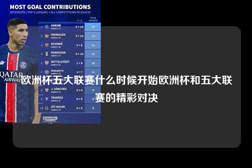 欧洲杯五大联赛什么时候开始欧洲杯和五大联赛的精彩对决第1张-五大联赛直播