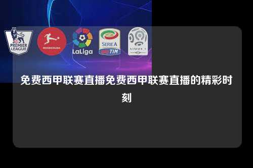 免费西甲联赛直播免费西甲联赛直播的精彩时刻第1张-五大联赛直播