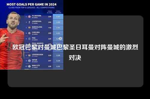 欧冠巴黎对曼城巴黎圣日耳曼对阵曼城的激烈对决第1张-五大联赛直播