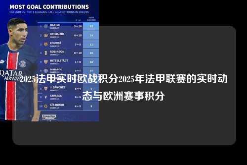 2025法甲实时欧战积分2025年法甲联赛的实时动态与欧洲赛事积分第1张-五大联赛直播