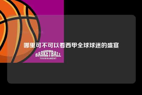哪里可不可以看西甲全球球迷的盛宴第1张-五大联赛直播