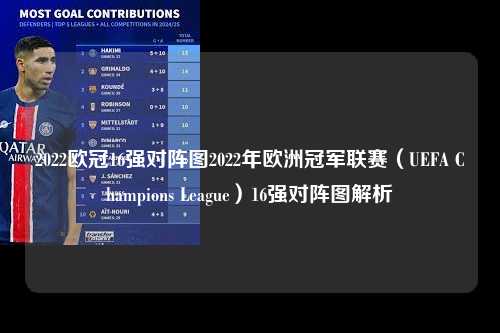 2022欧冠16强对阵图2022年欧洲冠军联赛（UEFA Champions League）16强对阵图解析第1张-五大联赛直播