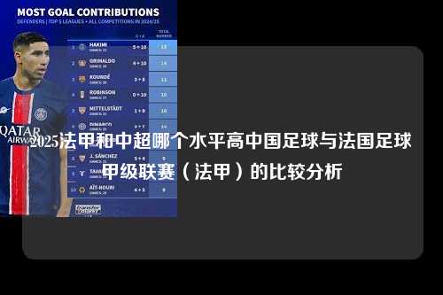 2025法甲和中超哪个水平高中国足球与法国足球甲级联赛（法甲）的比较分析第1张-五大联赛直播