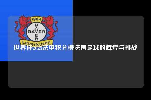 世界杯2025法甲积分榜法国足球的辉煌与挑战第1张-五大联赛直播