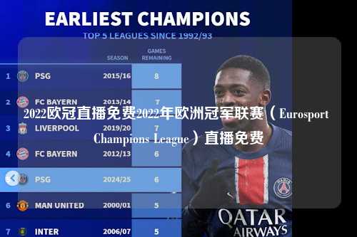 2022欧冠直播免费2022年欧洲冠军联赛（Eurosport Champions League）直播免费第1张-五大联赛直播