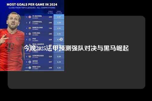 今晚2025法甲预测强队对决与黑马崛起第1张-五大联赛直播