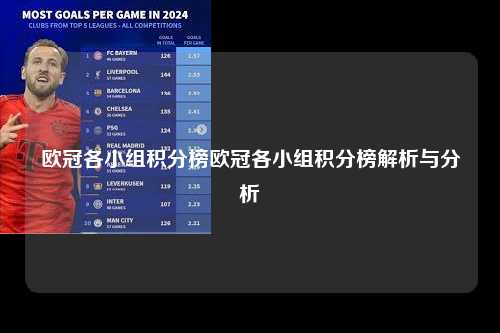 欧冠各小组积分榜欧冠各小组积分榜解析与分析第1张-五大联赛直播