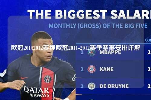欧冠20112012赛程欧冠2011-2012赛季赛事安排详解第1张-五大联赛直播