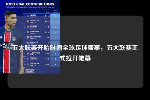 五大联赛开始时间全球足球盛事，五大联赛正式拉开帷幕第1张-五大联赛直播