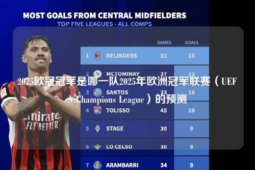 2025欧冠冠军是哪一队2025年欧洲冠军联赛（UEFA Champions League）的预测第1张-五大联赛直播