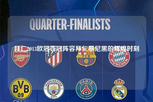 拜仁2013欧冠夺冠阵容拜仁慕尼黑的辉煌时刻第1张-五大联赛直播