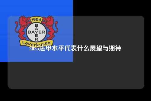 2025法甲水平代表什么展望与期待第1张-五大联赛直播