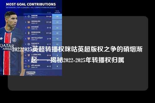 20222025英超转播权咪咕英超版权之争的硝烟渐起——揭秘2022-2025年转播权归属第1张-五大联赛直播
