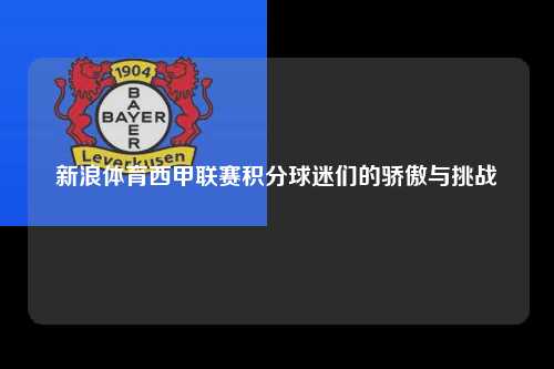 新浪体育西甲联赛积分球迷们的骄傲与挑战第1张-五大联赛直播
