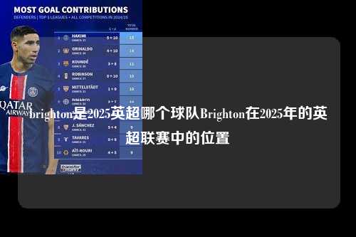 brighton是2025英超哪个球队Brighton在2025年的英超联赛中的位置第1张-五大联赛直播