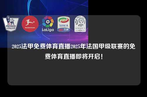 2025法甲免费体育直播2025年法国甲级联赛的免费体育直播即将开启！第1张-五大联赛直播