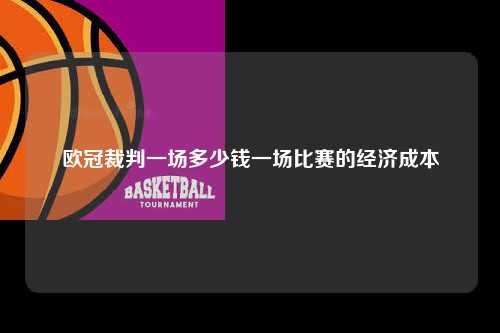 欧冠裁判一场多少钱一场比赛的经济成本第1张-五大联赛直播