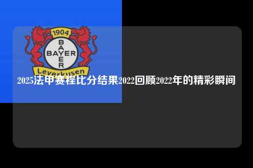 2025法甲赛程比分结果2022回顾2022年的精彩瞬间第1张-五大联赛直播