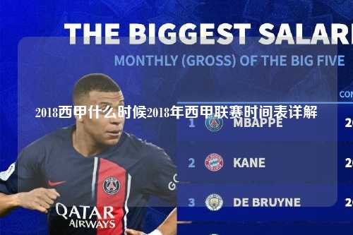 2018西甲什么时候2018年西甲联赛时间表详解第1张-五大联赛直播