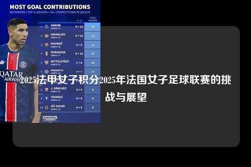 2025法甲女子积分2025年法国女子足球联赛的挑战与展望第1张-五大联赛直播